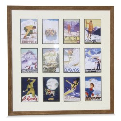Tableau " Sport d hiver Suisse - France".