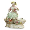 Paire de figurine en porcelaine de Meissen. - Moinat - Porcelaine Paire de figurine en porcelaine de Meissen. - Moinat - Porcelaine
