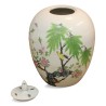 Potiche en porcelaine de Chine du 20éme siècle avec décor aux oiseaux - Moinat - Porcelaine Potiche en porcelaine de Chine du 20éme siècle avec décor aux oiseaux - Moinat - Porcelaine