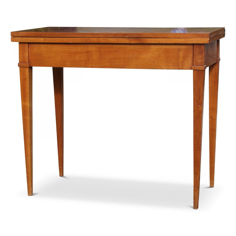 Table à jeux directoire en merisier richement marqueté. Suisse. - Moinat - Tables à jeux, Tables d échangeur