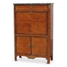 Secrétaire Louis XVI en bois de rose marqueté signé, plateau marbre. - Moinat - Desks : cylinder, leaf, 写字桌
