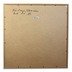 Tableau "New orange / Black vache" de Marc Mazuir.