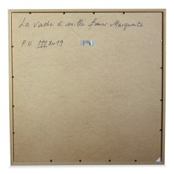 Tableau "La vache à mille francs, marguerite" de Marc Mazuir.