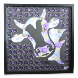 Tableau "La vache à mille francs" de Marc Mazuir.