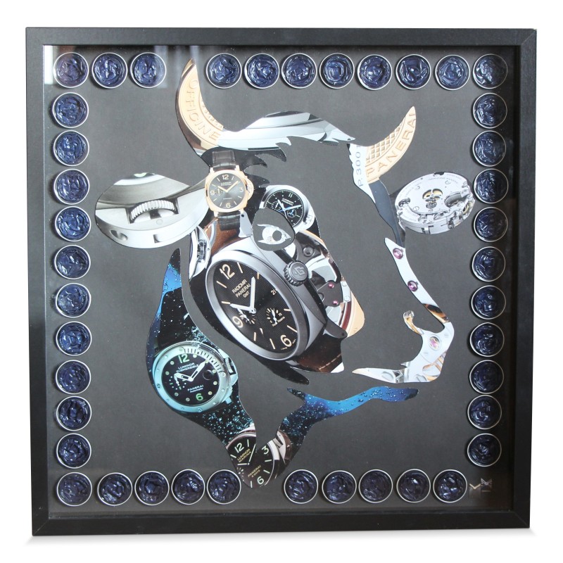 Tableau "La vache Luminoz II Pâquerette" de Marc Mazuir. - Moinat - Tableaux - Divers