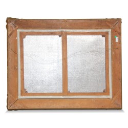 Tableau "Vue du lac Léman" signée Jean-Jacques Francois (1800-1857).