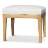 Tabouret hêtre garni en blanc. - Moinat - Табуреты, Сиденья, Пуфы