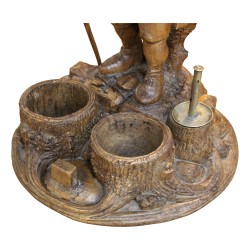 Nain en bois sculpté "Brienz", (Pour fumeur).