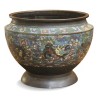 Vase cloisonné sans fond. Canton. Chine. Vers 1850. - Moinat - Schachtel, Urnen, Vasen