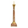 Lampe montée sur une colonne en marbre ornée de bronze doré - Moinat - 台灯
