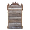 Miroir Louis XVI en bois doré orné de de guirlandes de fleurs. - Moinat - Glaces, Miroirs