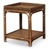 Table d appoint "Veracruz" en rotin. - Moinat - End tables, Bouillotte tables, 床头桌, Pedestal tables