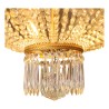 Large basket chandelier in bronze and crystals in the process of … - Moinat - Chandeliers, Ceiling lamps