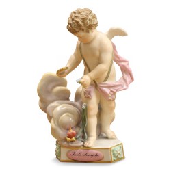 Figurine "Je le dompte" en porcelaine de Meissen.