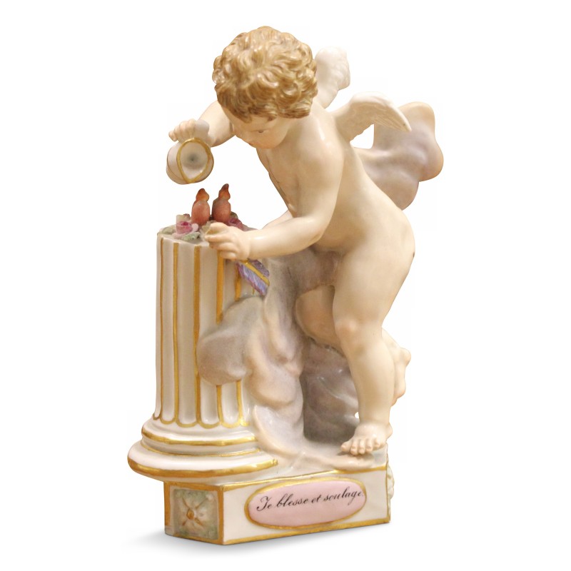 Figurine "Je blesse et soulage" en porcelaine de Meissen. - Moinat - Chinaware, Porcelain