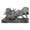 Bronze "Combat de cerfs" de Pierre -Jules (1810 - 1879) sur une terrasse en marbre noir - Moinat - 青铜器