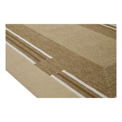 Tapis "Disco Noisette" en fibre synthétique avec un dossier latex.