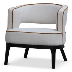 Fauteuil élégant et confortable avec accoudoirs, au design moderne