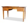 Bureau plat collection "Richelieu" en merisier massif. Avec clé. Travail français. Vers 1970. - Moinat - Bureaux plats