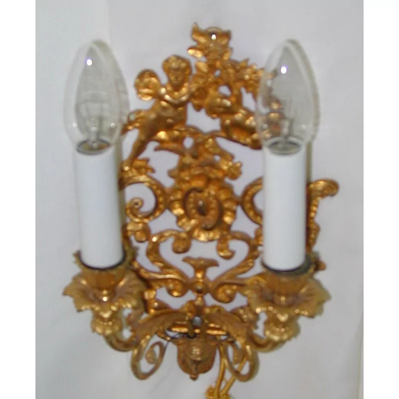 Paire d'appliques Louis XV à 2 bras électrifiées. En bronze … - Moinat - Appliques murales Paire d'appliques Louis XV à 2 bras électrifiées. En bronze … - Moinat - Appliques murales