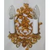 Paire d'appliques Louis XV à 2 bras électrifiées. En bronze … - Moinat - Appliques murales