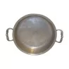 Matte pewter dish with handles on the sides. 19th century. - Moinat - Decorating accessories