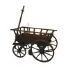 Patinated wooden chariot - Moinat - Decorating accessories