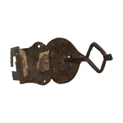 Serrure ancienne en fer forgé. 20ème siècle