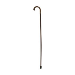 Canne en bois avec pommeau en argent. 20ème siècle