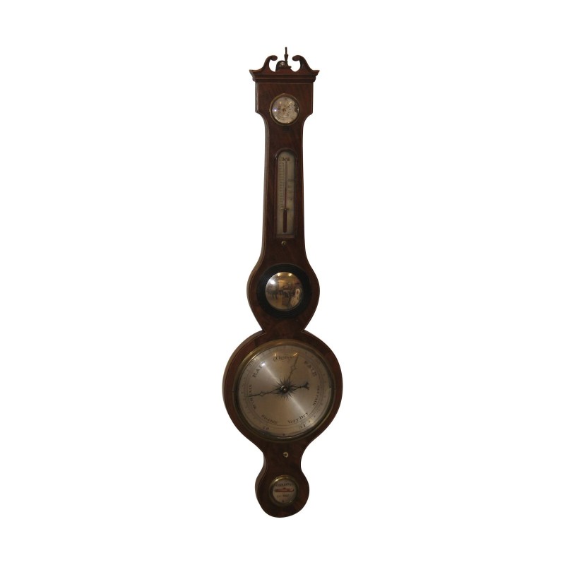 Baromètre en bois d acajou. Angleterre, 19ème siècle. - Moinat - Décoration murale, Console à suspendre