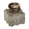 Encrier en cristal et bouchon en argent. 19ème siècle. - Moinat - Accessoires intérieurs