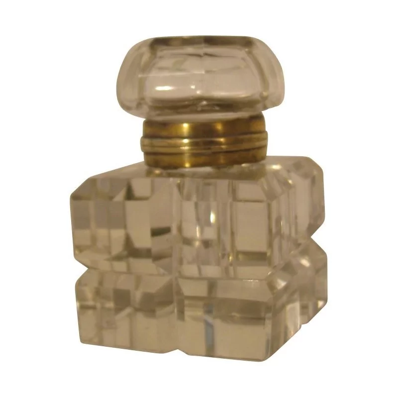 Encrier ancien en cristal. 19ème siècle. - Moinat - Accessoires de bureau, Encriers