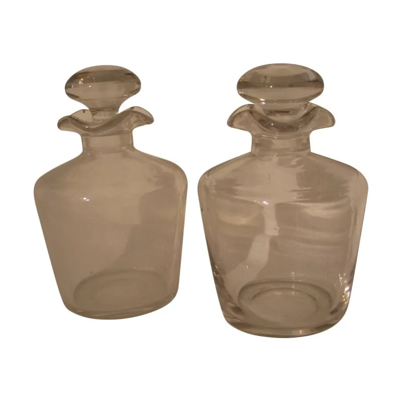 Pair of old glass carafes. 20th century - Moinat - Carafes