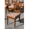 6er-Set Directoire-Stühle in Nussbaum hell mit Sitz … - Moinat - Stühle