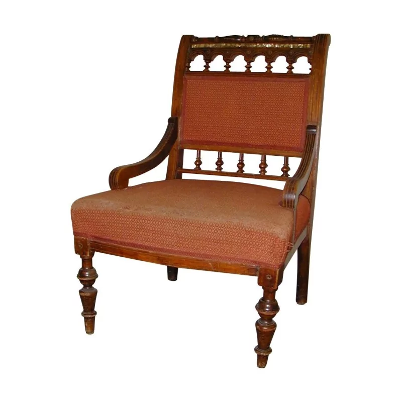 Пара кресел Генриха II из бука с мягкой обивкой. 20 … - Moinat - Кресла