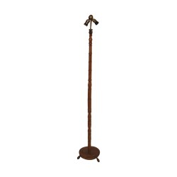 Pied de lampadaire en bois tourné, quenouille. Epoque 19ème …