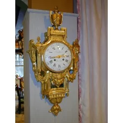 Cartel Louis XVI en bronze doré, Barillet Le Jeune. Paris, …