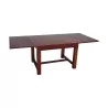 dining room table in rustic cherry wood with 2 extensions … - Moinat - Dining tables