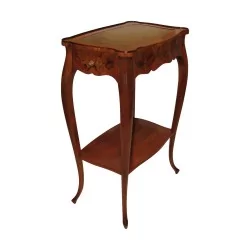 Louis XV Nachttisch mit Intarsien aus Palisander, mit 2 Schubladen und …