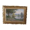 Tableau, huile sur toile “La Dombes”, signé F. Muller. Epoque … - Moinat - Tableaux - Paysage