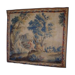 Tapisserie Aubusson "scène de chasse". France, 18ème.