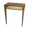 Louis XVI console in gilded wood, openwork belt, with marble … - Moinat - Consoles, Side tables, Sofa tables