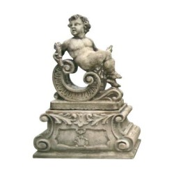 Statue in reconstituted stone \"Amours\".
