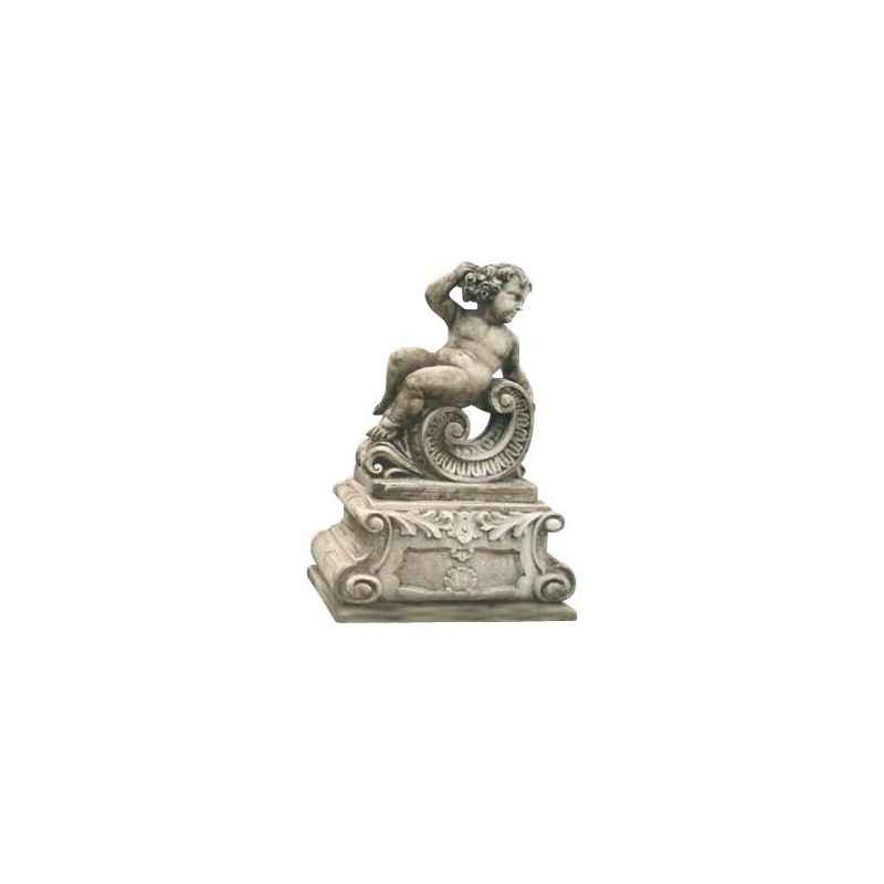 Statue in reconstituted stone \"Amours\". - Moinat - VE2022/2 Statue in reconstituted stone \"Amours\". - Moinat - VE2022/2