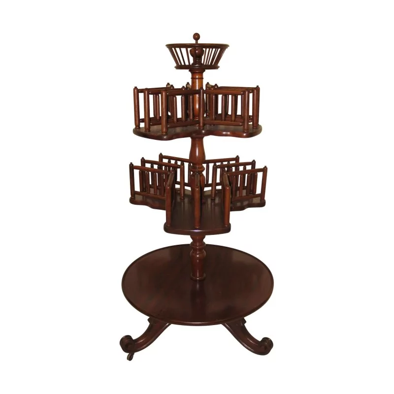 turntable 3 mahogany trays. Period 19th century. - Moinat - VE2022/1