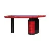 письменный стол в современном стиле из лакированной красной козьей кожи и … - Moinat - Письменные столы