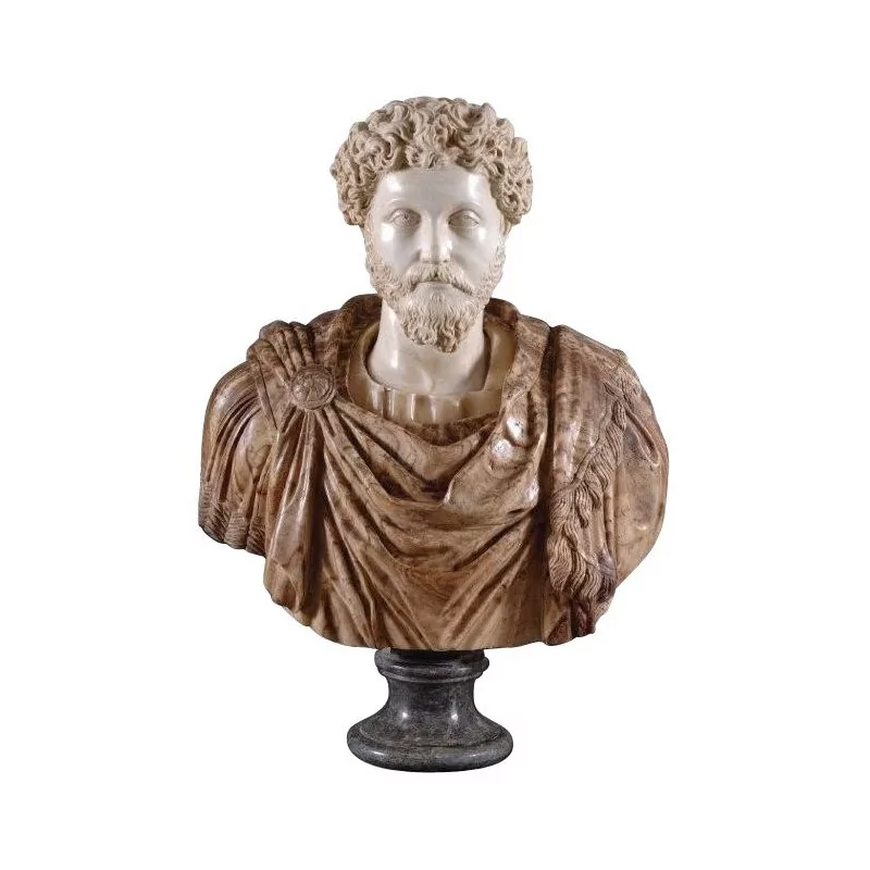 Bust of a Roman Emperor in marble. - Moinat - Decorating accessories