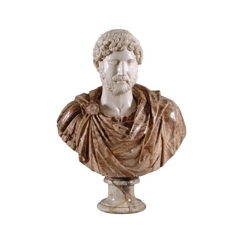 Buste d’Empereur Romain en marbre. - Moinat - Accessoires de décoration