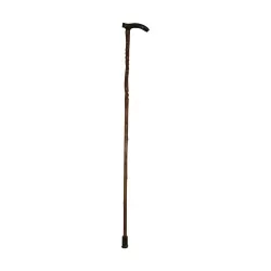 old wooden cane with horn knob.
