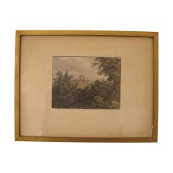 Gravure sous verre signée en bas à droite Joseph François …
